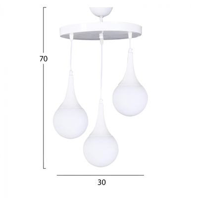 Llambë tavani 3-drita 30×75 cm (HM7516.03)