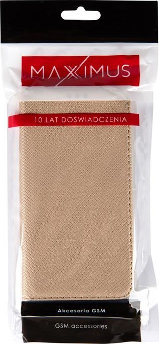 Këllëf portofol Maxximus Magnetic për Xiaomi Mi 8 Lite, me kapak, gold