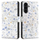 Кутивче-паричник Tech-Protect Wallet Galaxy A56 5G, еколошка кожа, дизајн Spring Flowers, бело