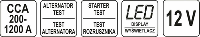 Testues baterish Yato YT-83113, 12V, me ekran LCD