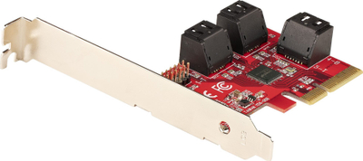 Kartë zgjeruese SATA StarTech.com PEXSAT34, 6 porta SATA III 6Gbps, PCIe 3.0 x4, e zezë