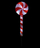 Dekor solar për Krishtlindje F-R Candy Cane 208823, LED, 8 programe, i bardh e i kuq