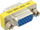 Adapter VGA InLine 47714, mini gender changer, 15 pin, i verdhë