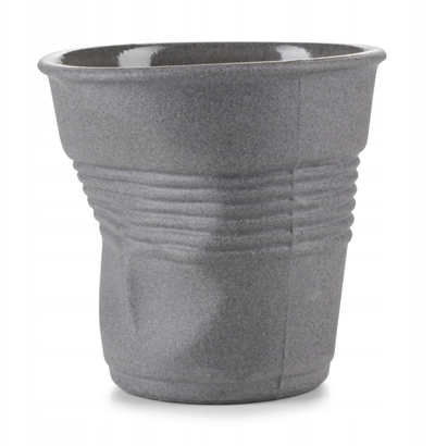 Филџан порцелан Revol Froisses, 8 cl, Recyclay, сив