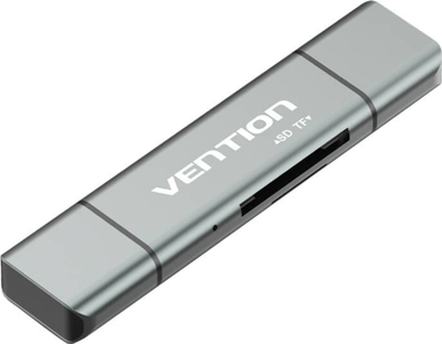 Lexues kartash Vention USB 2.0 multi-funksion, OTG, gri
