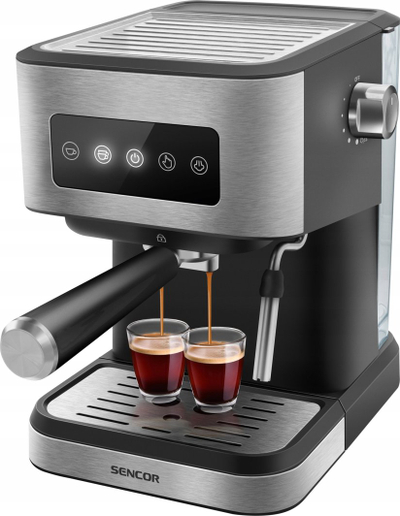 Makina espresso Sencor SES 4020SS, 20 bar, çelik inox, argjendtë
