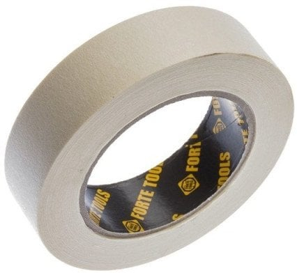 Shirit ngjitës për bojatisje Forte Tools, 50m, 38mm, i verdhë