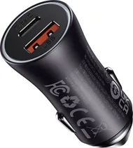 Karikues veture Baseus Golden Contactor Max, 60W, USB dhe USB C, gri e errët