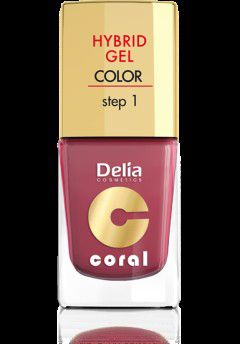 Xhel për thonj Delia Hybrid Gel Step 1, No.18 marsala, 11ml