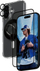 Set mbrojtës PanzerGlass 4‑në‑1, për iPhone 16 6.1", xham Ultra‑Wide Fit, kuti transparente me ring