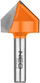 Freza V-groove TCT, 25.4 x 25.4 mm, bisht 8 mm