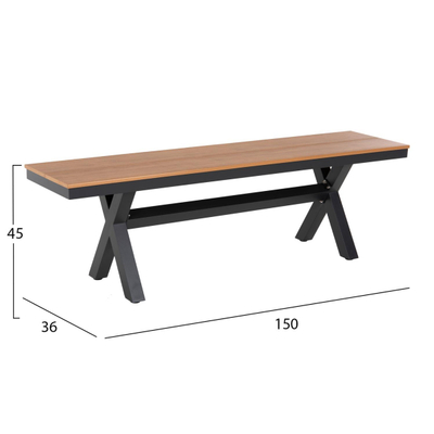 Ulëse alumini Tawnee 150x36x45Hcm (HM6038.01)