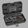 Set çelësash me fole MEEC Tools 40 copë, 1/4", në kuti plastike, i zi