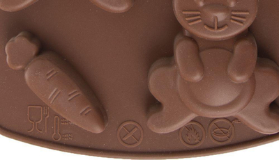 Kallëp silikoni Orion bunnies, 5 forma, rezistent nxehtësie, kafe