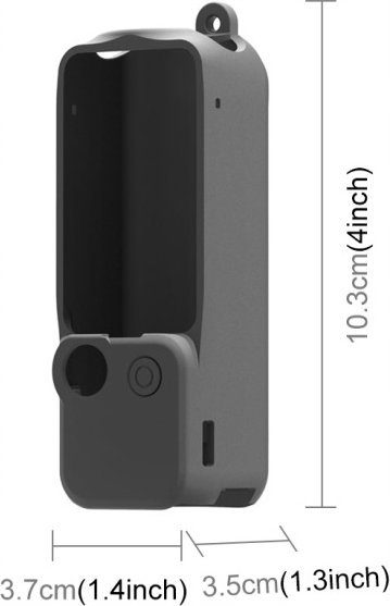 Силиконско капаче Puluz PU894B за DJI Osmo Pocket 3, 2x заштитен капак, црно