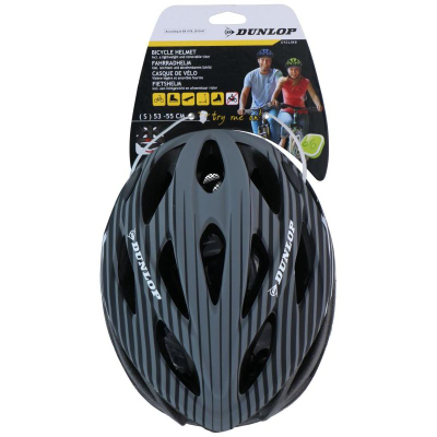 Helm biçiklete Dunlop MTB R.s, e rregullushme, e lehtë, gri me të zeza