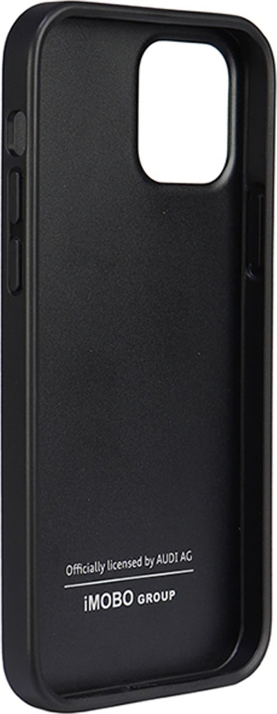 Kllëf telefoni Audi Synthetic Leather, për iPhone 12 12 Pro 6.1", i zi