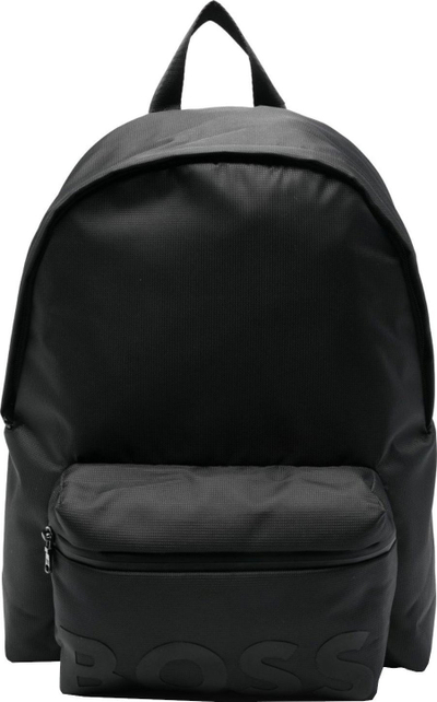 Çantë shpine Boss BOSS Logo J20364, 15L, poliester, e zezë