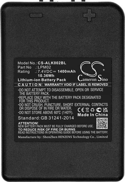 Bateri Li-ion për telekomandë vinçi Autec, 7.4V, 1400mAh, e zezë
