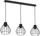 Lampë varese Pino Pendant, 3x60W, sokël E27, e zezë