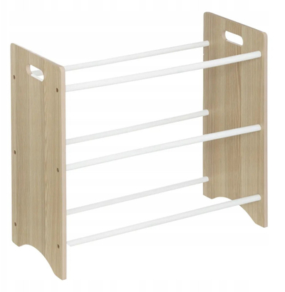 Raft lodrash Children's Shelf Play, 3 nivele, 9 konteinerë, shumëngjyrësh