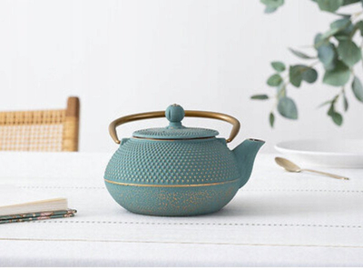 Чајник Jade, леано железо, 800 ml, со филтер, црн