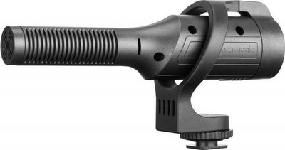 Mikrofon shotgun Saramonic CamMic+, për kamera dhe smartphone, me bateri AA, ngjyrë e zezë