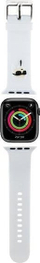 Ремче за часовник Karl Lagerfeld Karl Head NFT за Apple Watch, 38/40mm, силикон, бело