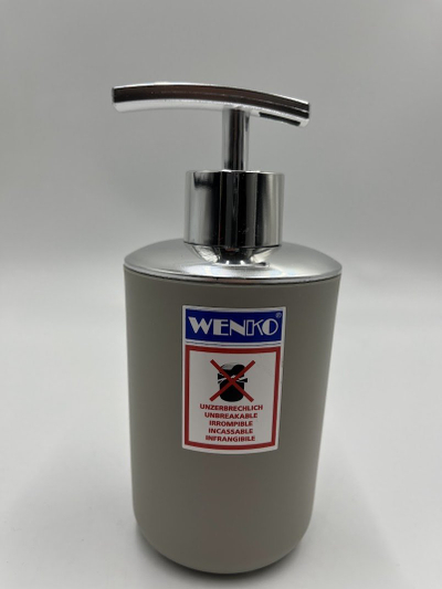 Dozator sapuni Wenko Brasil, TPE, 250 ml, taupe