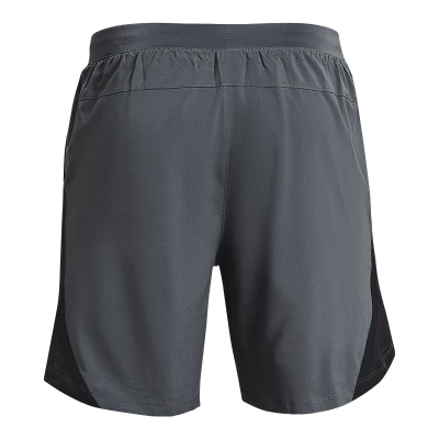 Shorts për meshkuj Under Armour Launch SW 2 in 1, madhësia 2XL, Pitch Grey Black Reflective
