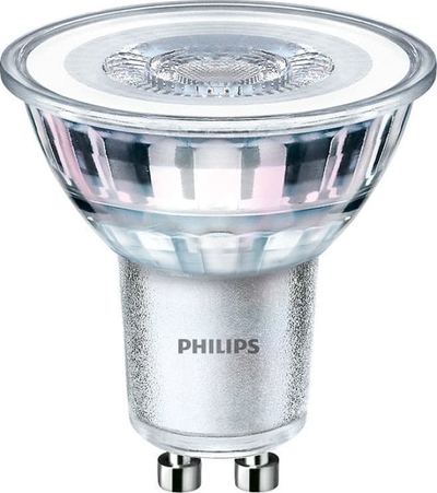 Llambë LED Philips CorePro LEDspot GU10, 4.6W që zëvendsu 50W, 6500K, 36°, dritë e bardhë e ftohtë