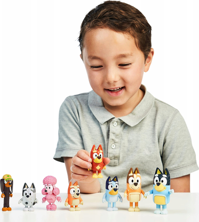 Сет фигурки Блуи 8 Figure Multipack, 8 фигурки, шарени