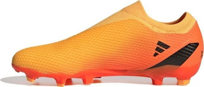 Këpucë futbolli Adidas X Speedportal.3 Laceless FG, pa lidhëse, për fushë me bar të fortë, portokalli