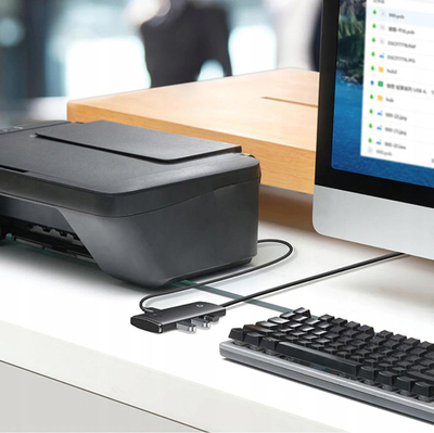 Hub USB i jashtëm Baseus Lite, 4 porta USB 3.0, kabllo 1m, i zi