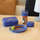 Pjatë Koziol Connect Plate Space, 20.5 cm, plastike bio, blu