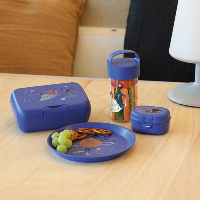 Pjatë Koziol Connect Plate Space, 20.5 cm, plastike bio, blu