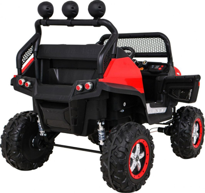 Makina elektrike për fëmijë ADEL Mercedes Unimog JL199, 4x4, me drita, e kuqe