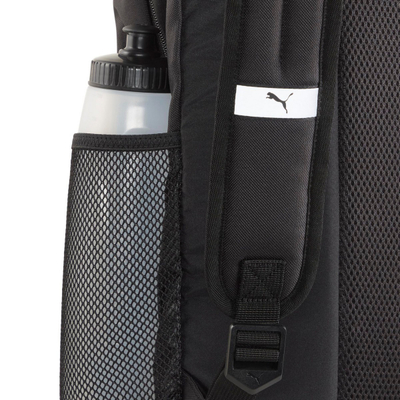 Çantë shpine Puma S Backpack 90712 01, 100% poliester, me xhepa anësorë rrjete, e zezë
