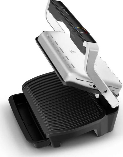 Grill elektrik Tefal OptiGrill Elite GC750D, 2000W, pllaka që s’ngjitin, inoks argjendtë