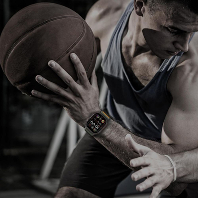 Rrip ore Tech-Protect Nylon Slip për Apple Watch 44-49mm, najlon i lehtë, i frymëmarrshëm, jeshil