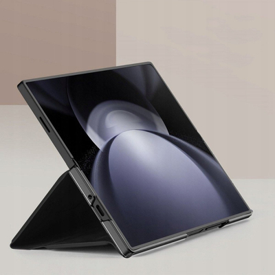 Mbulesë telefoni DUX DUCIS për Samsung Galaxy Z Fold 6 Bril Series, me stand, me xhep karte, e zezë