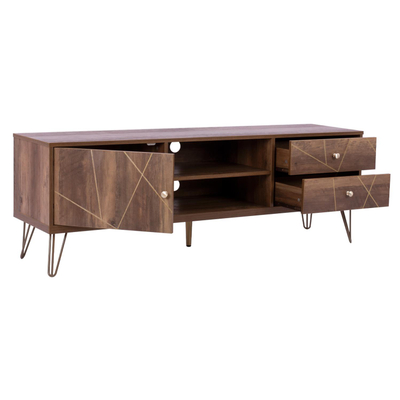 Set për TV Kaitlyn HM8652 150×39,5×51,5 cm, ari