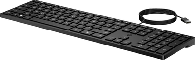 Tastierë HP Wired Desktop 320K, USB, me tastierë numerike, e zezë