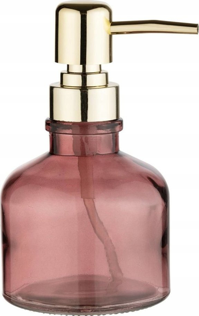Dispenser sapuni Wenko Atessa, 200ml, xham, rozë