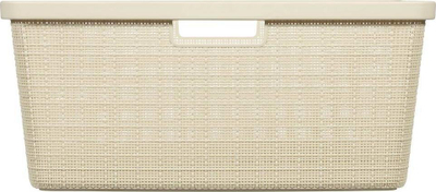 Shportë rrobash Curver Jute, 46L, plastike, bezhë