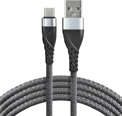 Kabllo USB Everactive USB A në USB C, 2m, 100W, najlon i gërshetuar