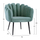 Poltron HomeMarkt Vivien HM8631.07, kadife velour, 70x70x76cm, jeshile fıstık