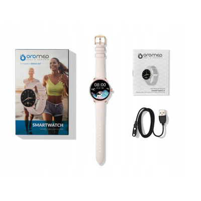 Orë inteligjente Oromed Lady Active, monitorim shëndeti, njoftime smart, rozë
