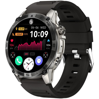 Orë inteligjente Gravity GT46-3, AMOLED 1.43", Bluetooth 5.3, e zezë