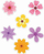 Dekorime pranverore për dritare LearnHow Spring 01, të dyanshme, set 6 copë